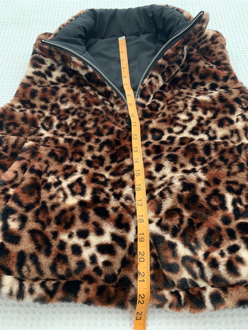 Reversible Vest Animal Print & Black Size XL - Picture 7 of 14